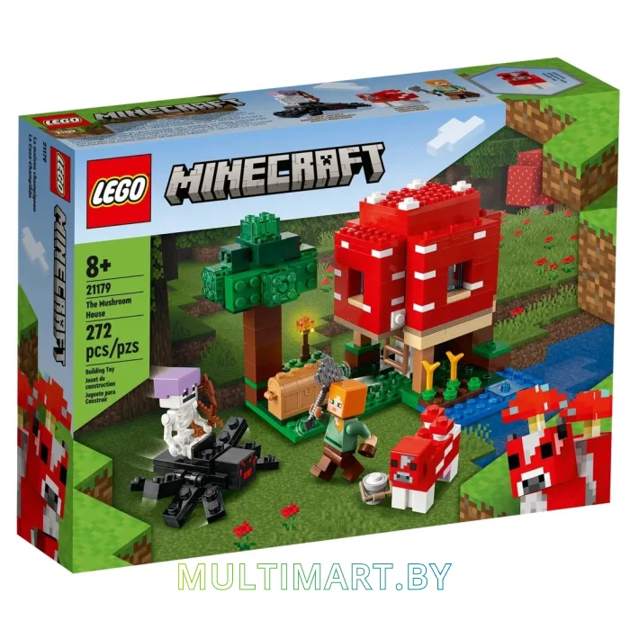 Конструктор LEGO Minecraft 21179 Грибной дом